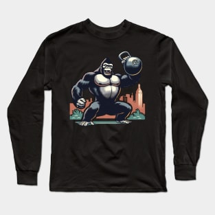 KingKong Kettlebell vintage Tshrit Long Sleeve T-Shirt